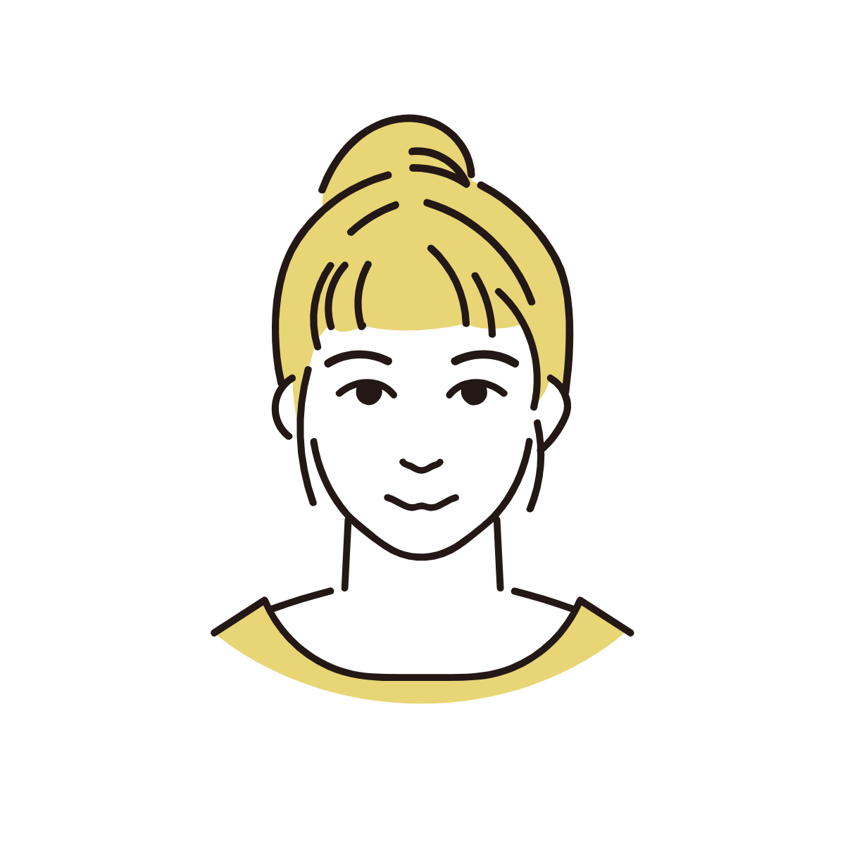 浪人生女子のイラスト